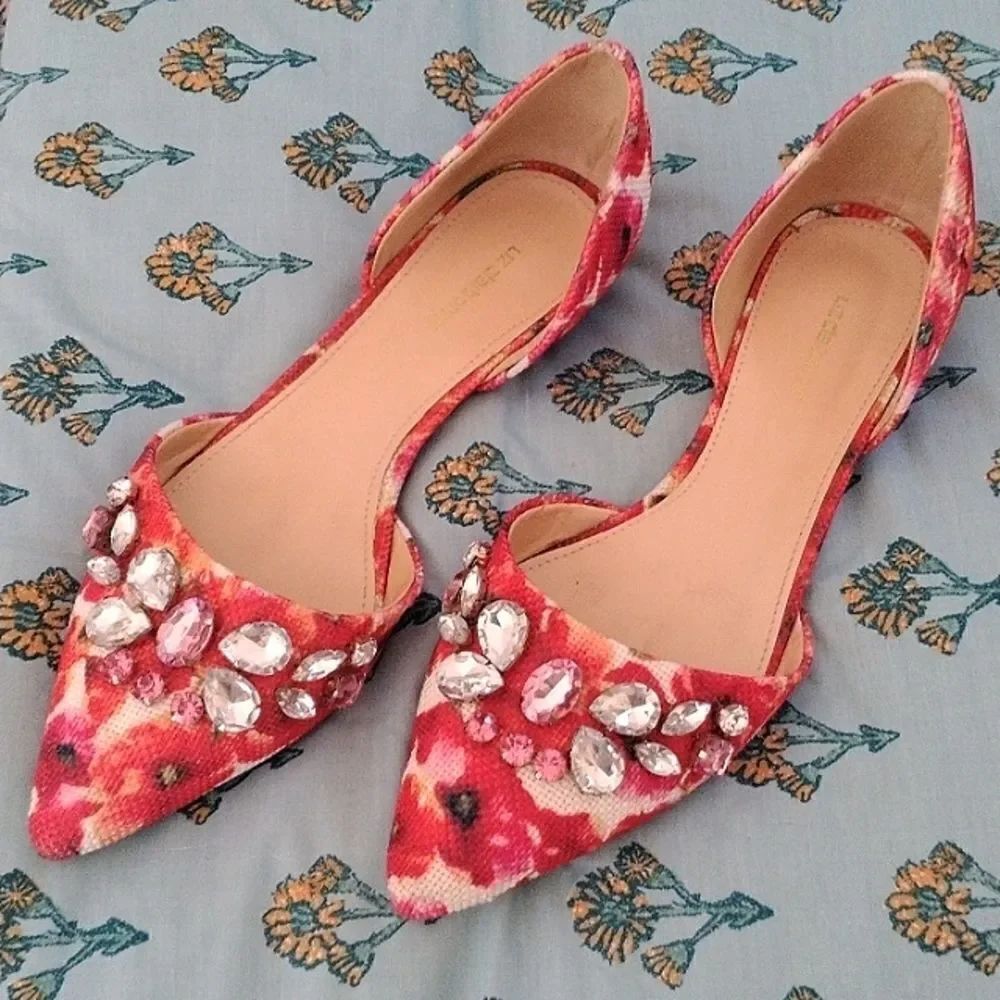 Liz Claiborne Jeweled D'Orsay Flats